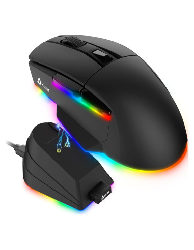 Ratón Gaming Inalámbrico KLIM Blaze X 2024 + 12000 DPI + Negro