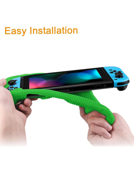 Funda de Silicona FINTIE para Nintendo Switch - Verde Ergonómica Funda de Silicona FINTIE para Nintendo Switch - Verde Ergonómica