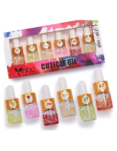 Set de Aceite para Cutículas nbc BeautiLab - 6 Piezas Aromáticas