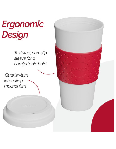 Taza de Viaje Aislada Copco Acadia 473ml Rojo Cereza Taza de Viaje Aislada Copco Acadia 473ml Rojo Cereza
