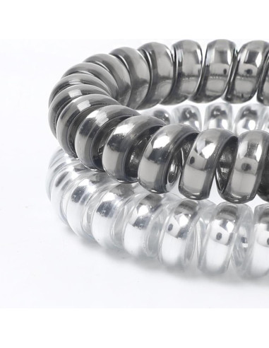 Tiras de Cabello en Espiral Leenchiry - 20 Piezas Impermeables