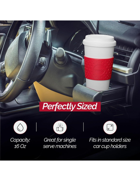 Taza de Viaje Aislada Copco Acadia 473ml Rojo Cereza Taza de Viaje Aislada Copco Acadia 473ml Rojo Cereza
