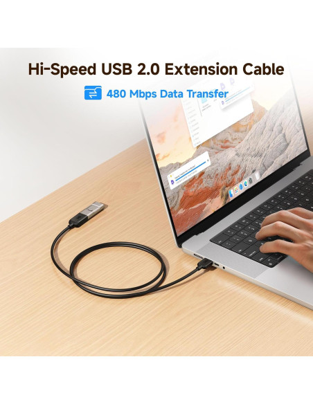 Cable de Extensión USB 2.0 Cable Matters 0.91m Paquete de 2 Cable de Extensión USB 2.0 Cable Matters 0.91m Paquete de 2