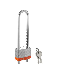 Candado con llave WULALACK de acero 5.08 cm grillete ajustable