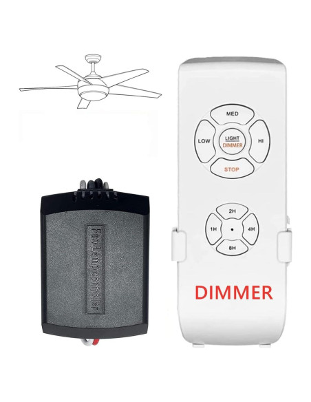 Control Remoto Universal para Ventilador de Techo Nexete, Regulador de Luz y Temporizador Control Remoto Universal para Ventilador de Techo Nexete, Regulador de Luz y Temporizador