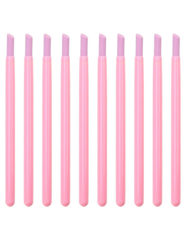 Empujadores de Cutículas de Uñas ONLYKXY 10 Piezas Rosa