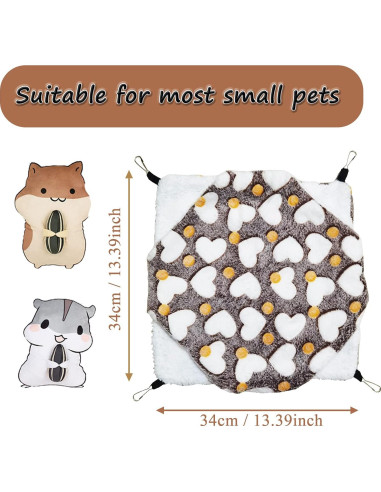 Hamaca para Mascotas Pequeñas OINEEDU - 34 cm Cama Cálida