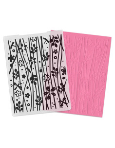 Carpeta de Embossing 3D Hying Flores y Ramas 14.5x10.5 cm