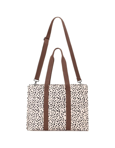 Bolsa Tote para Laptop BTOOP Leopardo 15.6" Lona Mujer Bolsa Tote para Laptop BTOOP Leopardo 15.6" Lona Mujer