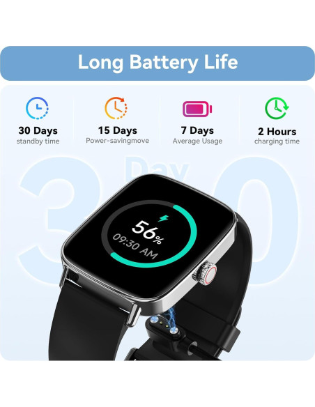 Reloj Inteligente Tensky 1.85" Pantalla Táctil IP68 Fitness Reloj Inteligente Tensky 1.85" Pantalla Táctil IP68 Fitness