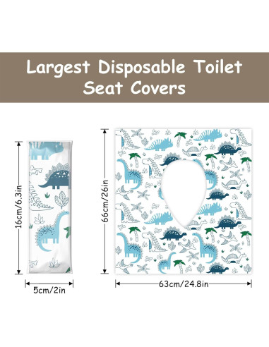 Cubiertas de Asiento de Inodoro Desechables ZHOMA 100 Unidades XL