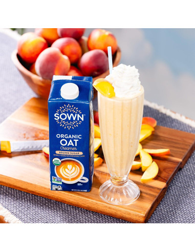 Crema de Avena Orgánica SOWN Azúcar Moreno 32oz Pack de 6