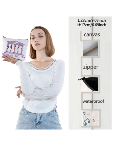 Bolsa Cosmética WZMPA Mejor Vida 25x18cm Impermeable Bolsa Cosmética WZMPA Mejor Vida 25x18cm Impermeable