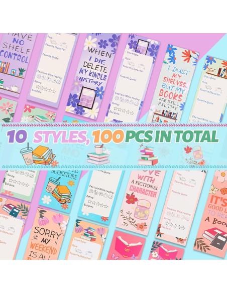 Marcadores de Página LiYiQ 100 Pcs Doble Cara Coloridos Marcadores de Página LiYiQ 100 Pcs Doble Cara Coloridos