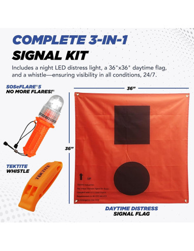 Kit de Señal de Emergencia Electrónica TEKTITE SOSeFlare 5