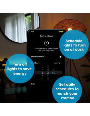 Tira de Luz LED Inteligente GE Cync 4.88m, Control por Voz
