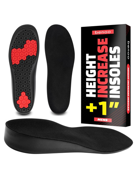 Plantillas Elevadoras de Altura Benoo para Hombres 2.54 cm Plantillas Elevadoras de Altura Benoo para Hombres 2.54 cm