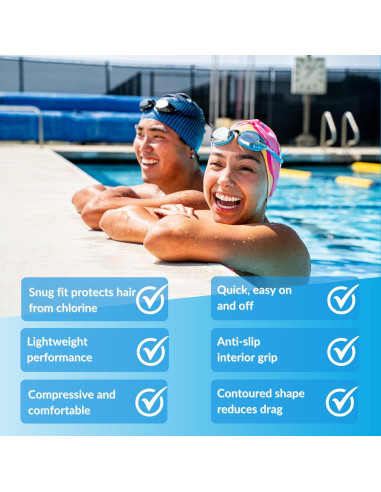 Gorro de natación Sporti de silicona multicolor 19.4 cm