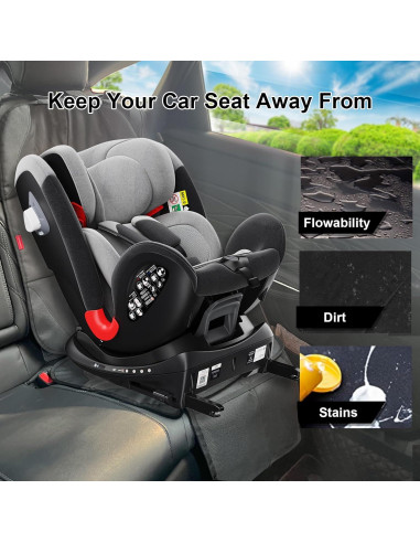 Protector de Asiento de Coche MORROLS Negro Antideslizante