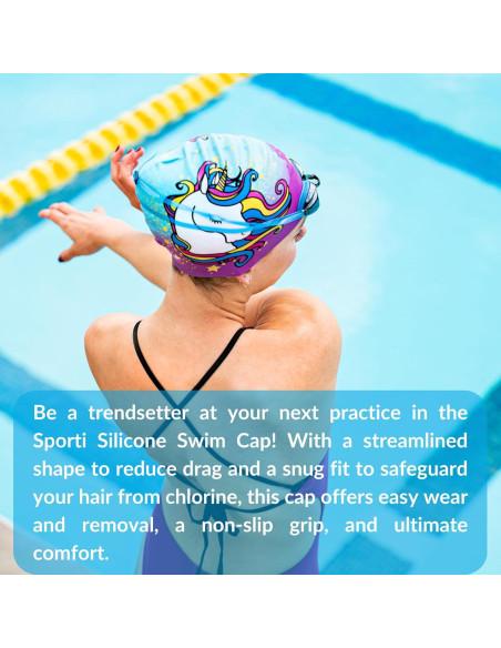 Gorro de natación Sporti de silicona multicolor 19.4 cm Gorro de natación Sporti de silicona multicolor 19.4 cm