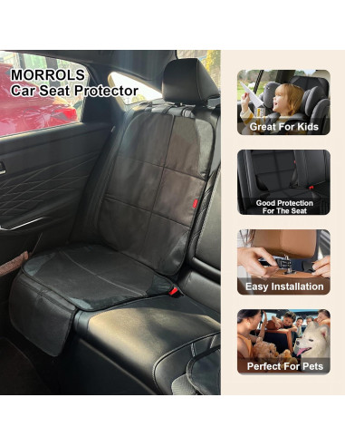 Protector de Asiento de Coche MORROLS Negro Antideslizante