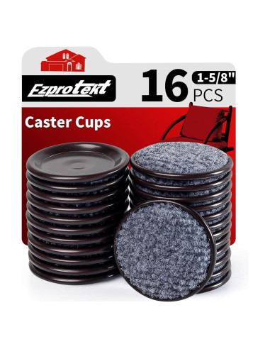 Tazas de Fieltro Reutilizables Ezprotekt 1.6" para Muebles - 16 Pcs