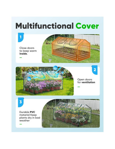Invernadero Mini Portátil Quictent 180x91x91cm Impermeable