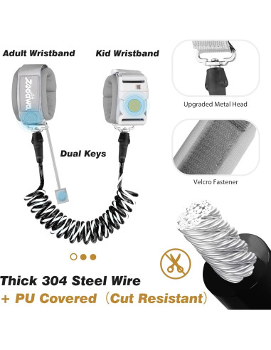 Arnés de Seguridad para Niños Zooawa 2Pack con Correa Reflectante