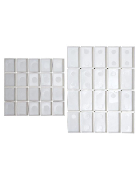 Bandejas de Acuarela Vacías FCLUB - 40 Piezas (3ml y 2ml)