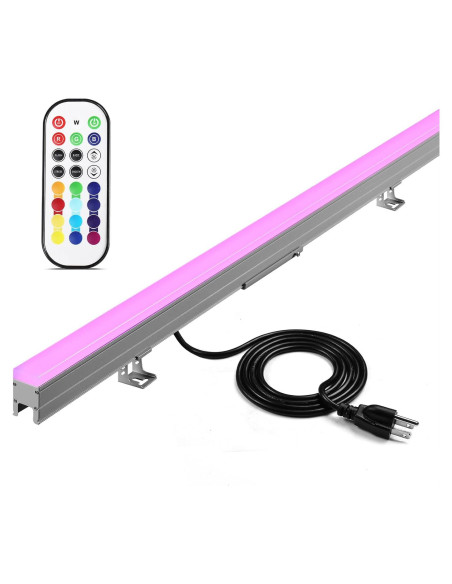 Luz de Lavado de Pared RGBW Khyzm 1.34kg Impermeable Luz de Lavado de Pared RGBW Khyzm 1.34kg Impermeable