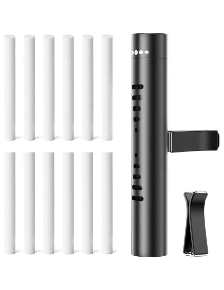 Difusor de Aceite Esencial para Auto QECQEC Negro 2 Pcs