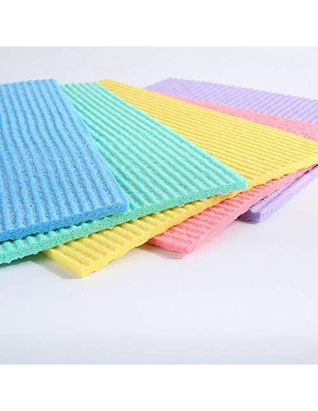 Paños de Esponja de Celulosa Reutilizables 5pcs - Ecológicos Paños de Esponja de Celulosa Reutilizables 5pcs - Ecológicos