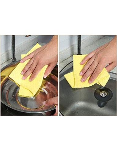 Paños de Esponja de Celulosa Reutilizables 5pcs - Ecológicos