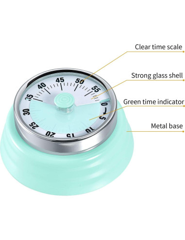 Temporizador Mecánico Magnético LAOPAO Verde 181g 7.11cm
