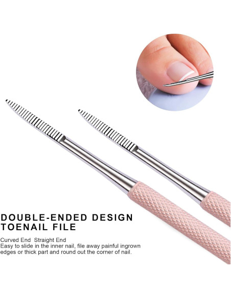 Kit de Pedicura Teenitor para Uñas Encarnadas - 3 Piezas Rosa Kit de Pedicura Teenitor para Uñas Encarnadas - 3 Piezas Rosa