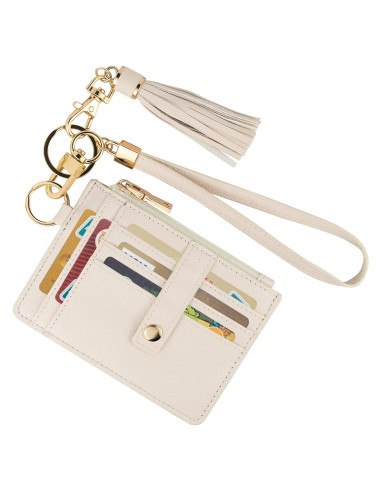 Billetera de Muñeca RFID Beige para Mujeres - JND1818