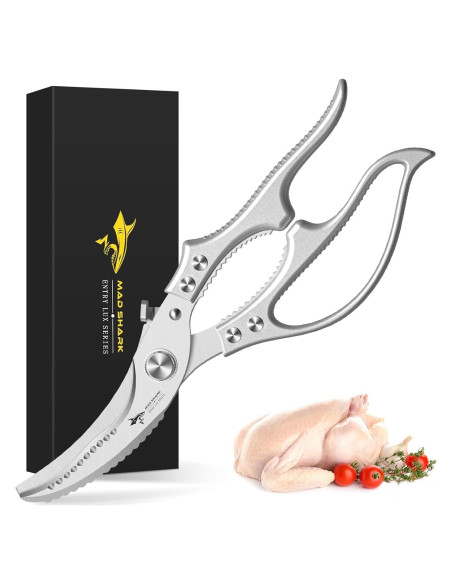 Tijeras de Cocina MAD SHARK Multifuncionales 0.46kg Gris Tijeras de Cocina MAD SHARK Multifuncionales 0.46kg Gris