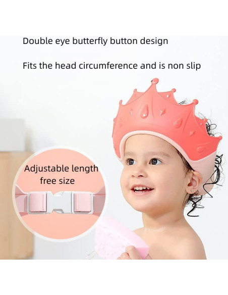 Gorro de Baño Impermeable Crown para Bebés y Niños Rojo Gorro de Baño Impermeable Crown para Bebés y Niños Rojo