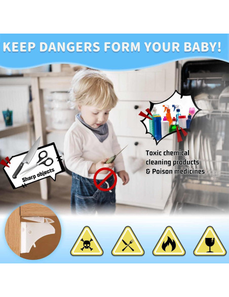 Cerraduras Magnéticas Baitiny para Gabinetes - 12 Piezas Cerraduras Magnéticas Baitiny para Gabinetes - 12 Piezas