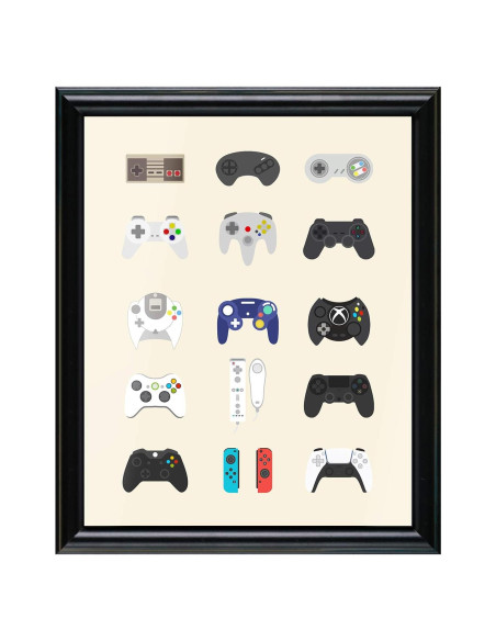 Póster de Videojuegos Retro Simimi Art 20x25 cm con Marco Póster de Videojuegos Retro Simimi Art 20x25 cm con Marco