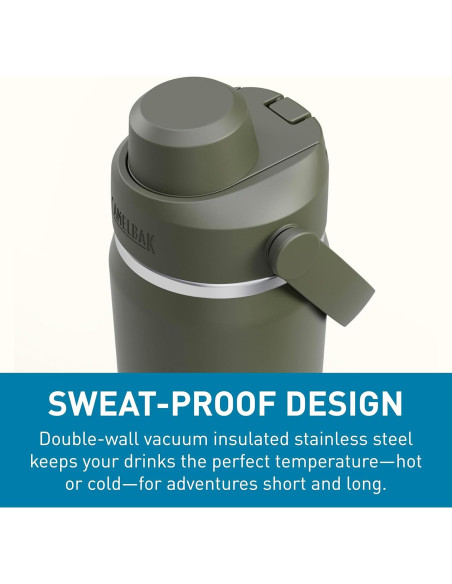 Botella de Agua Aislada CamelBak Thrive Chug 591ml Musgo Botella de Agua Aislada CamelBak Thrive Chug 591ml Musgo