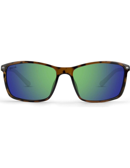 Gafas de sol Epoch Eyewear 11 marco tortuga lente espejo verde Gafas de sol Epoch Eyewear 11 marco tortuga lente espejo verde