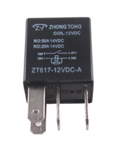 Relé Automotriz ESUPPORT 12V 30A SPST 4 Pines - Paquete de 5 2
