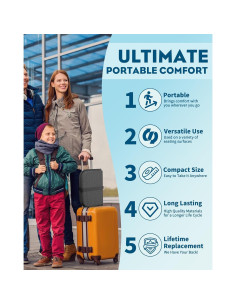 Cojín de Gel para Asiento JarryStart Plegable 36.8x26.7cm Gris 2