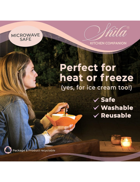 Bowl Cozy SHILA Verde 4 Piezas A Prueba de Microondas Bowl Cozy SHILA Verde 4 Piezas A Prueba de Microondas