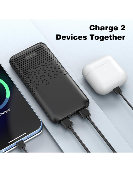 Cargador Portátil WIXLI RH073 10000mAh Doble USB Negro Cargador Portátil WIXLI RH073 10000mAh Doble USB Negro