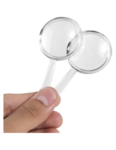 20 Mini Lentes de Aumento OBTANIM de Plástico Portátiles