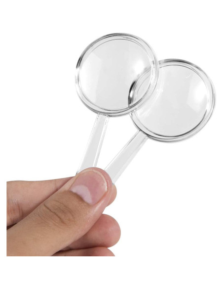 20 Mini Lentes de Aumento OBTANIM de Plástico Portátiles 20 Mini Lentes de Aumento OBTANIM de Plástico Portátiles