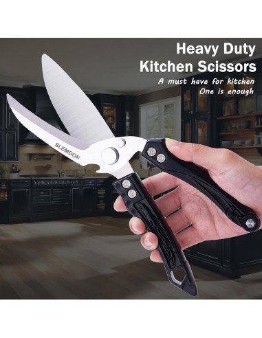 Tijeras de Cocina SLEMOON Multiusos para Carne y Aves 13.2cm