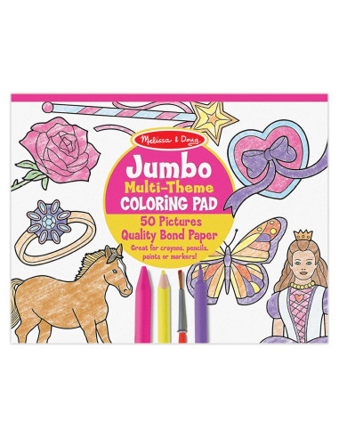 Cuaderno de Colorear Melissa & Doug 50 Páginas Princesa